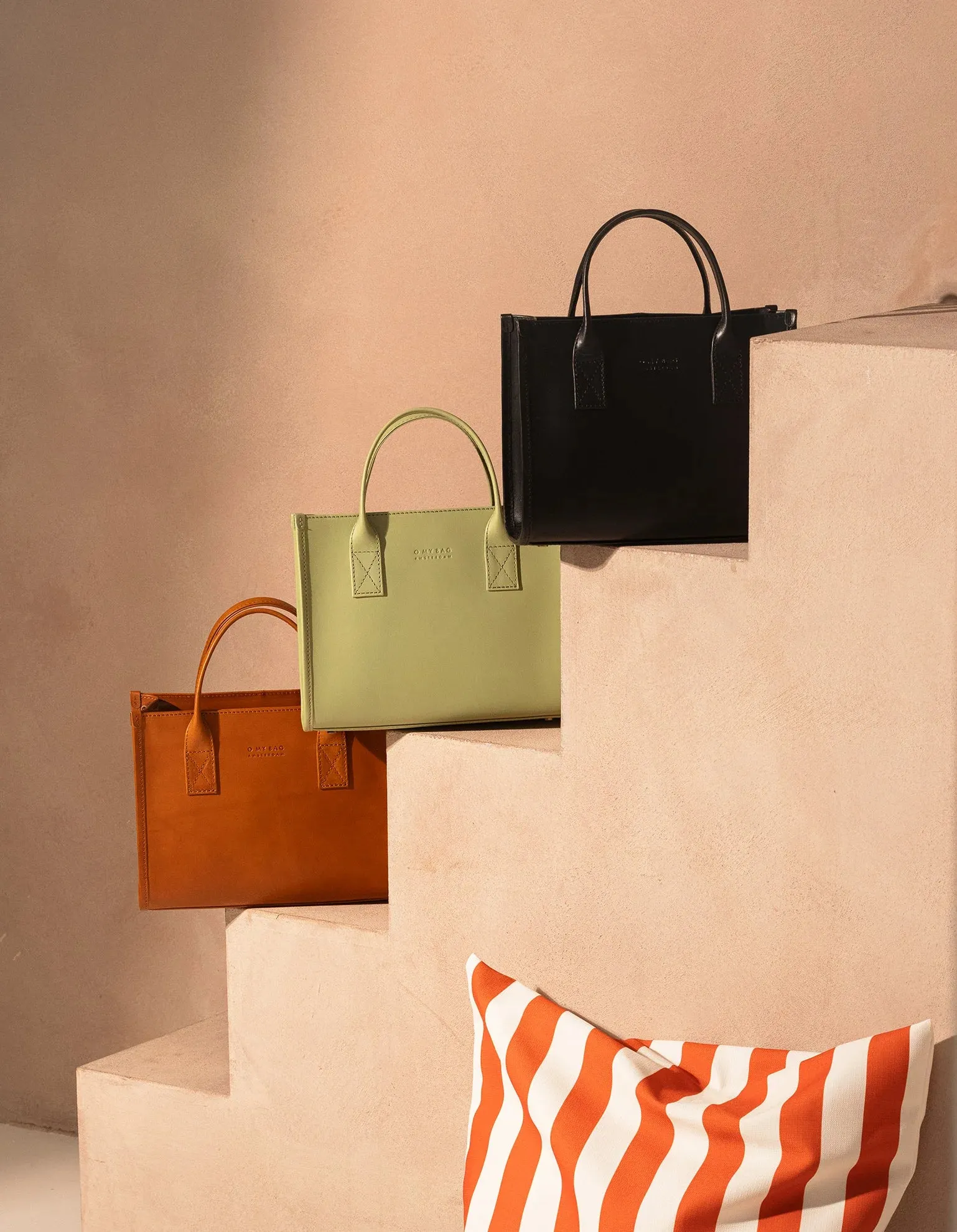 Jackie Midi Bag Classic Leather Cognac