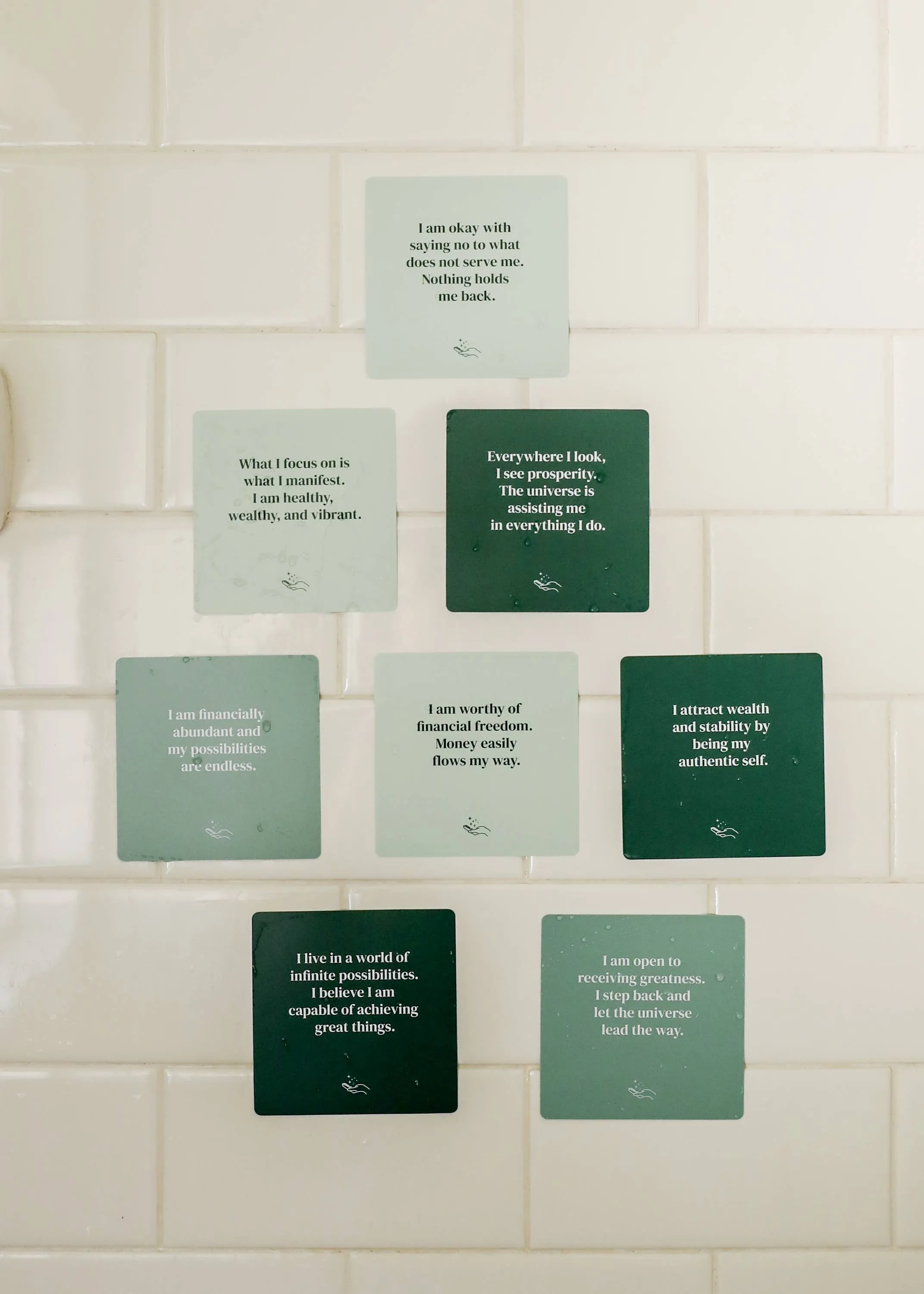 JaxKelly Shower Affirmation™  Cards | Abundance