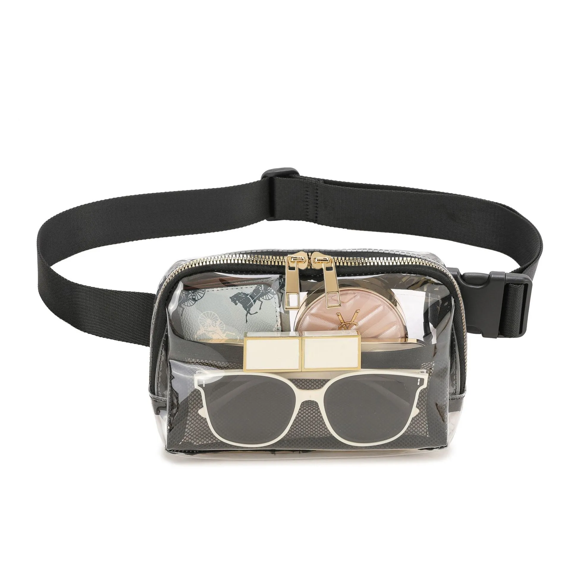Juni Clear Stadium Sling Crossbody Belt Bum Fanny Waist Bag