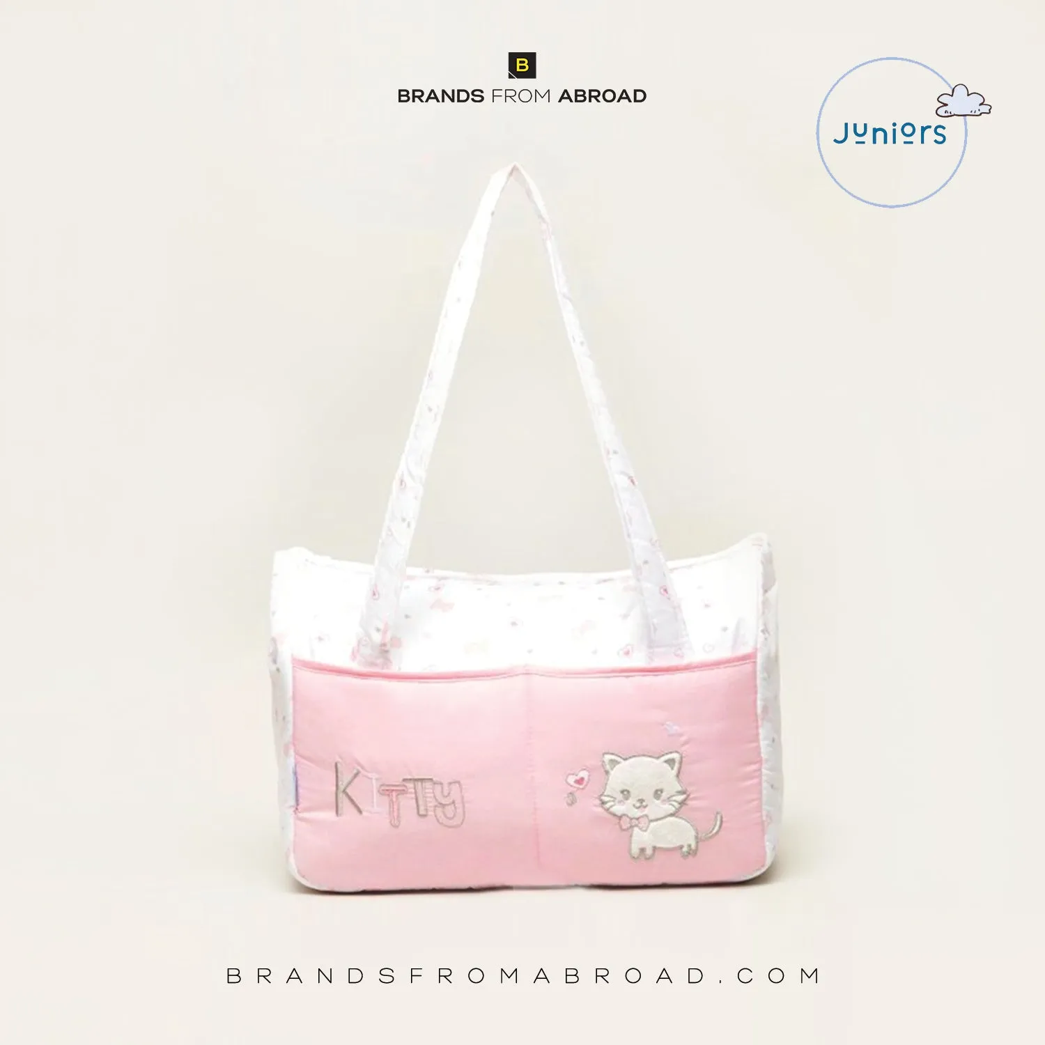 Juniors  Diaper Bag  Pink Kitty