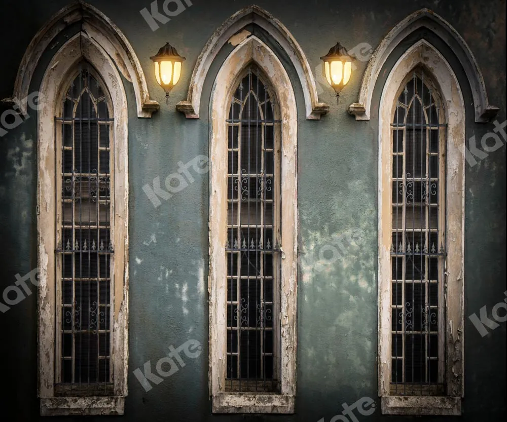 Kate Church Windows Wall Retro Backdrop Designed by Chain Photography