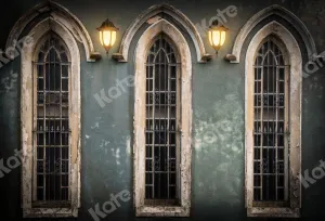 Kate Church Windows Wall Retro Backdrop Designed by Chain Photography