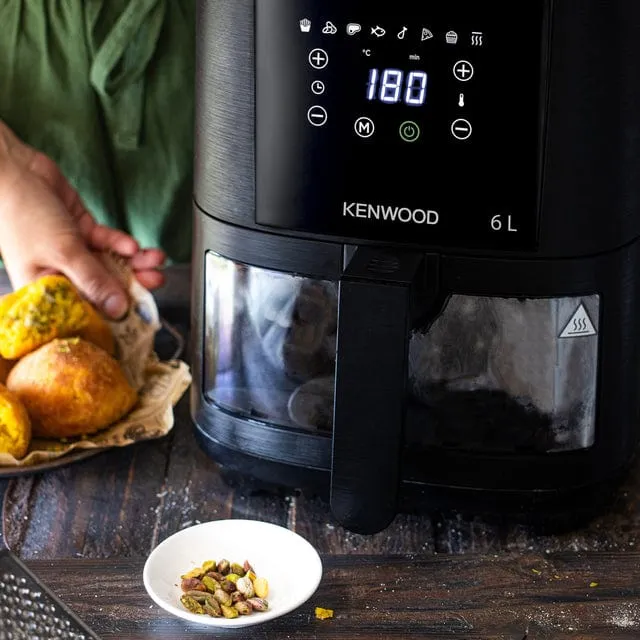 Kenwood 6L Air Fryer with Grill Function & Window - HFG60.000BK