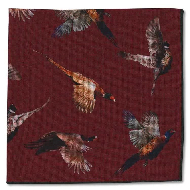 Kevin's Finest Game Birds Pocket Square