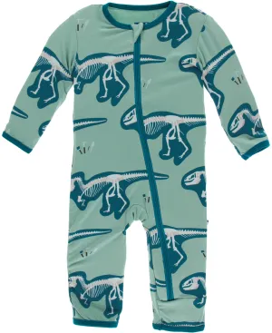 KicKee Pants Shore T-Rex Dig Coverall with Zipper