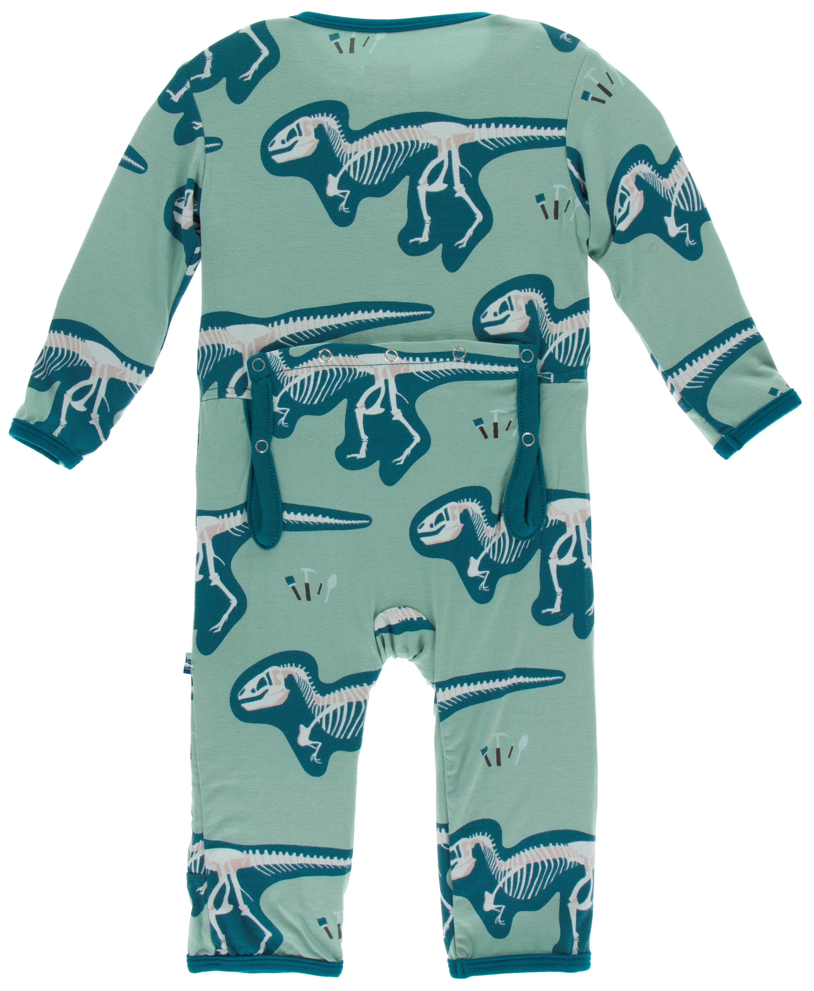KicKee Pants Shore T-Rex Dig Coverall with Zipper