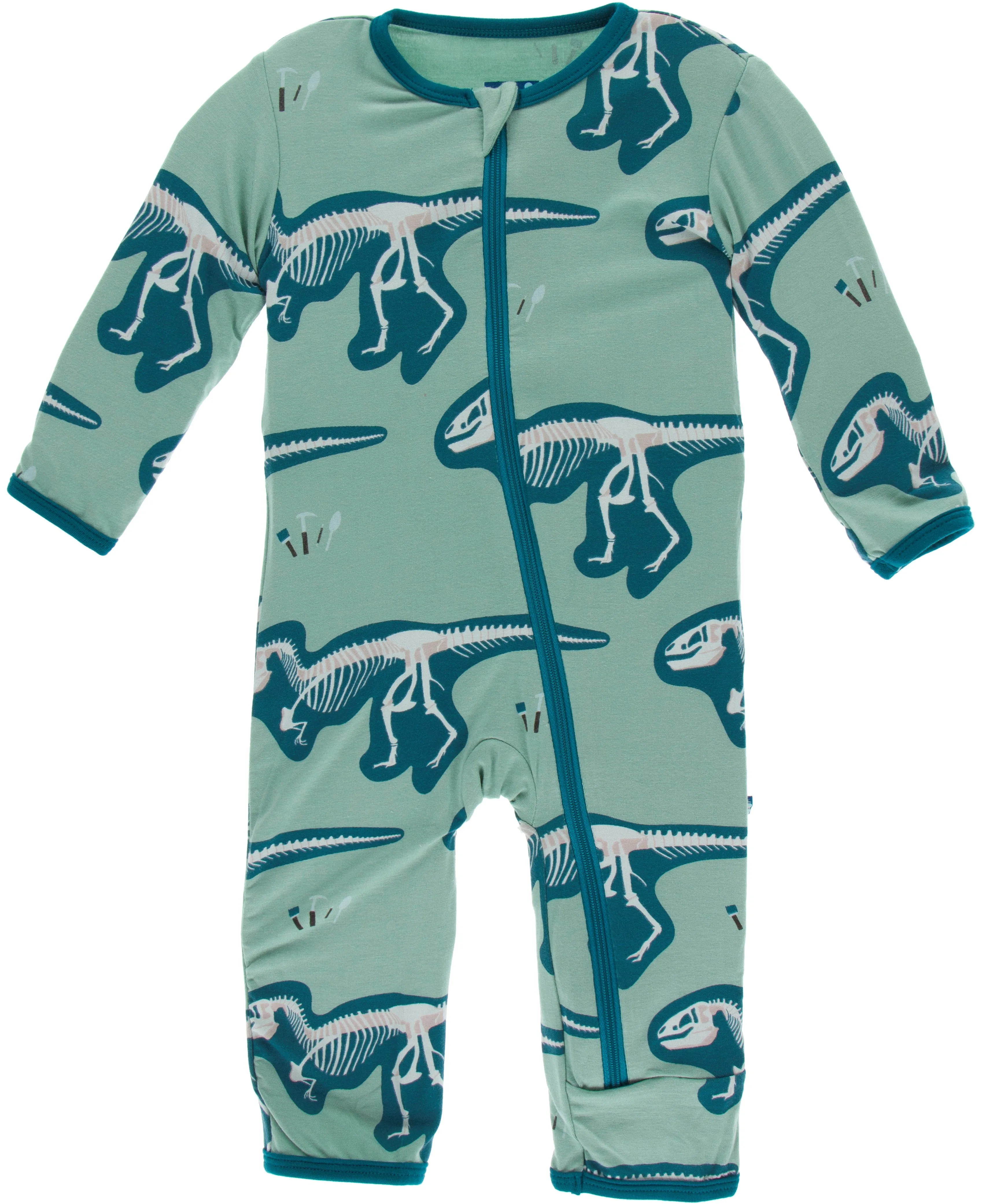 KicKee Pants Shore T-Rex Dig Coverall with Zipper
