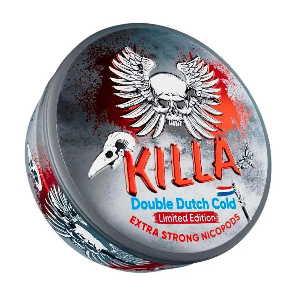 KILLA DOUBLE DUTCH COLD NICOTINE POUCHES - 20PCS - 12.8MG