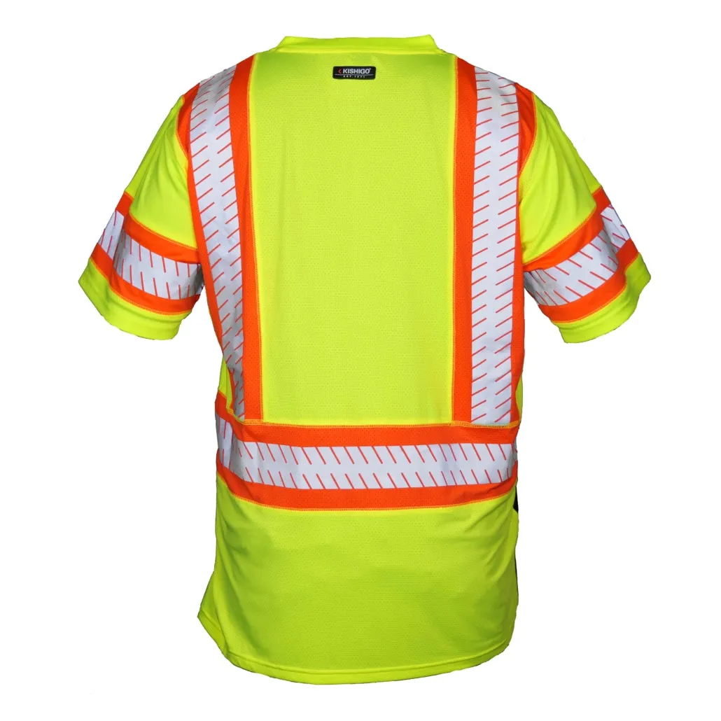 Kishigo 9179 Brilliant Series Contrast Short Sleeve T Shirt, Class 3