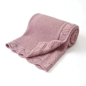 Knitted Pink Blanket