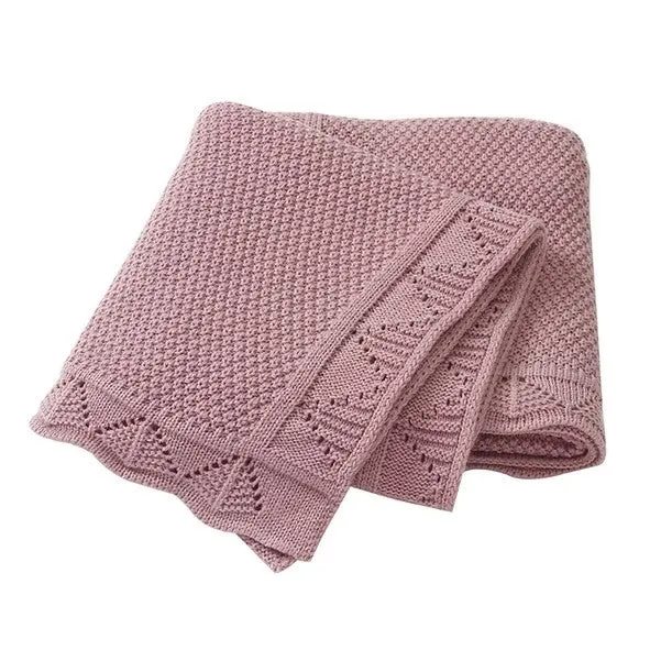Knitted Pink Blanket