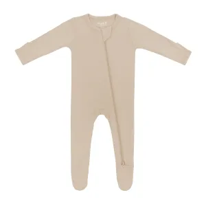 Kyte Baby Zippered Footie - Almond