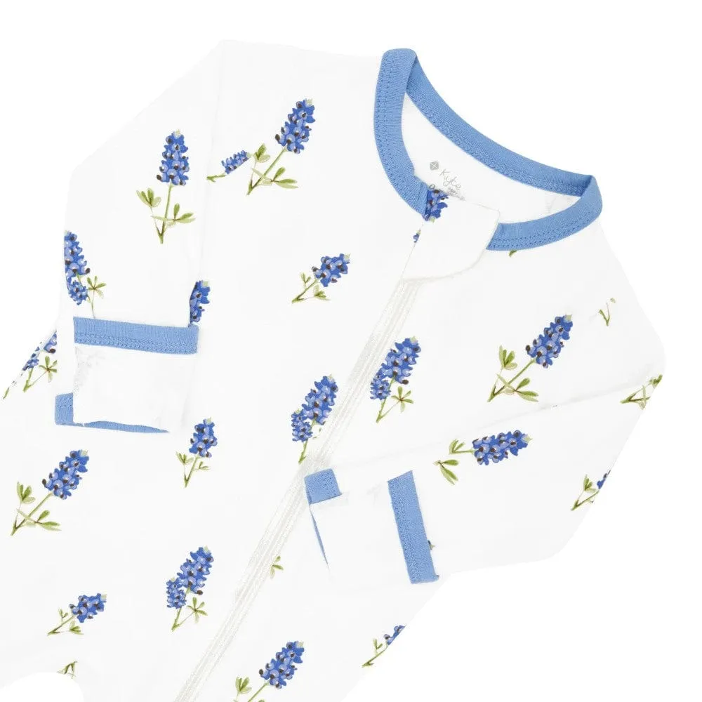 Kyte Baby Zippered Footie - Bluebonnet