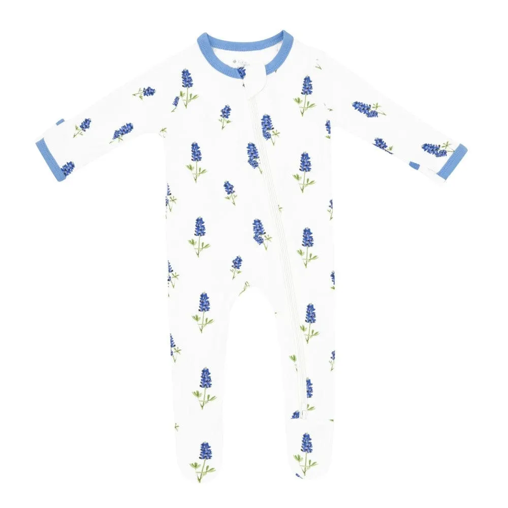 Kyte Baby Zippered Footie - Bluebonnet