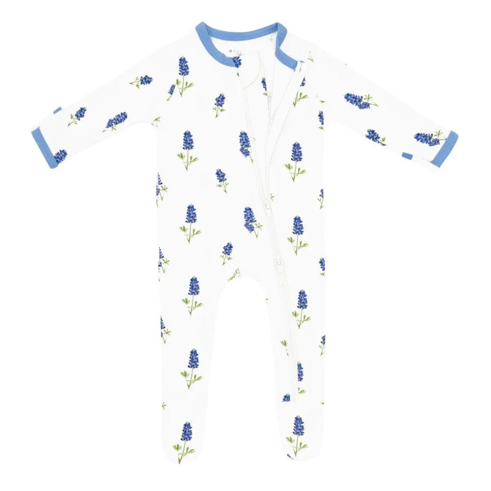 Kyte Baby Zippered Footie - Bluebonnet