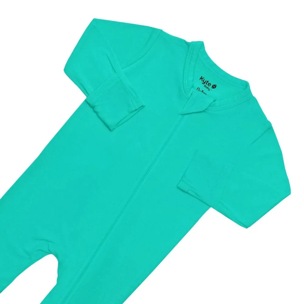 Kyte Baby Zippered Footie - Caribbean