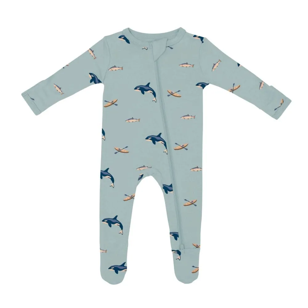Kyte Baby Zippered Footie - Coastline