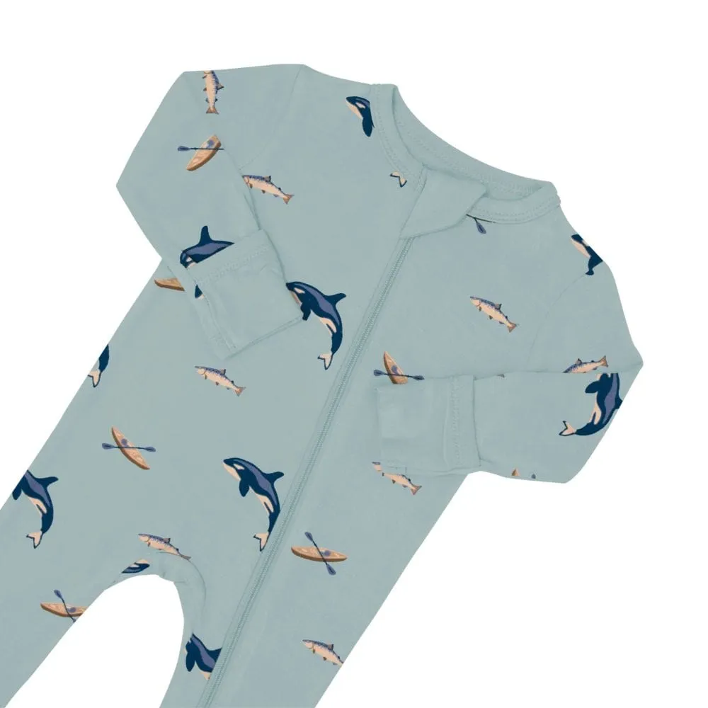 Kyte Baby Zippered Footie - Coastline