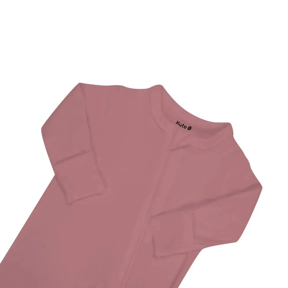 Kyte Baby Zippered Footie - Dusty Rose