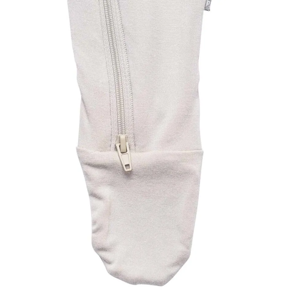 Kyte Baby Zippered Footie - Oat