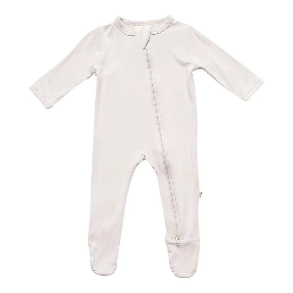 Kyte Baby Zippered Footie - Oat
