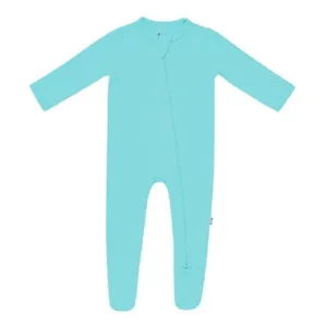 Kyte Zippered Footie in Robin
