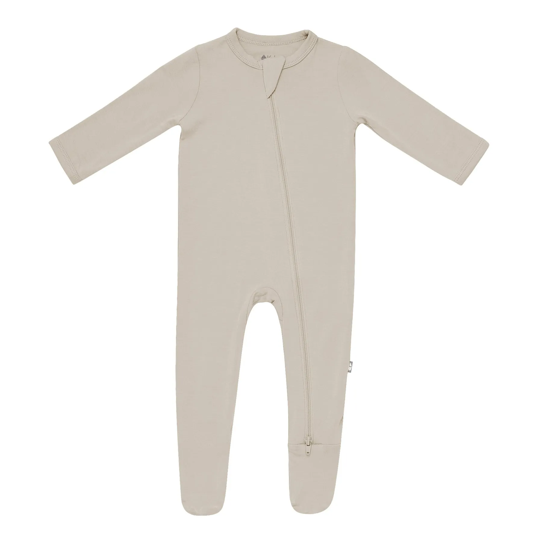 Kyte Zippered Footie - Khaki