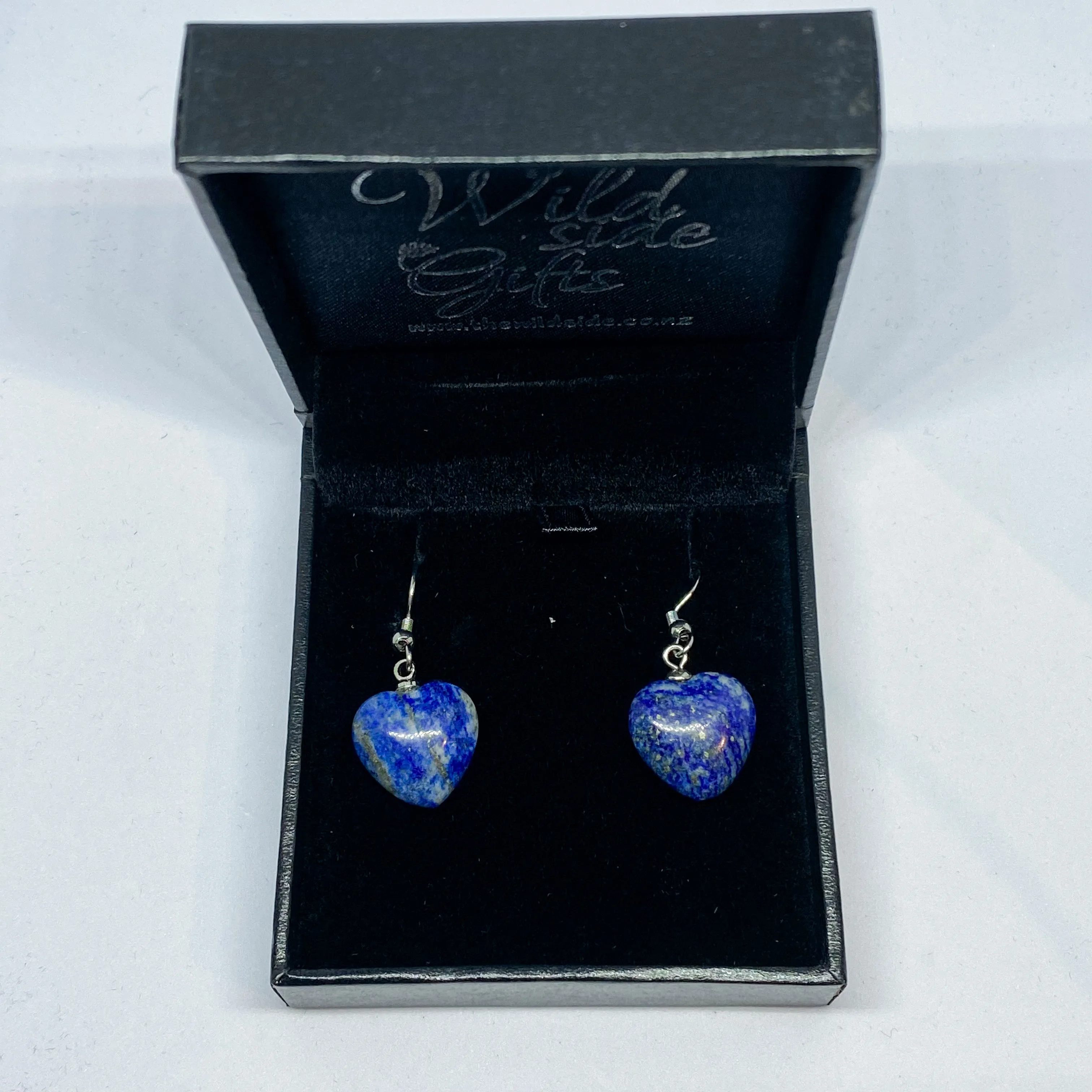 Lapis Lazuli Heart Earrings
