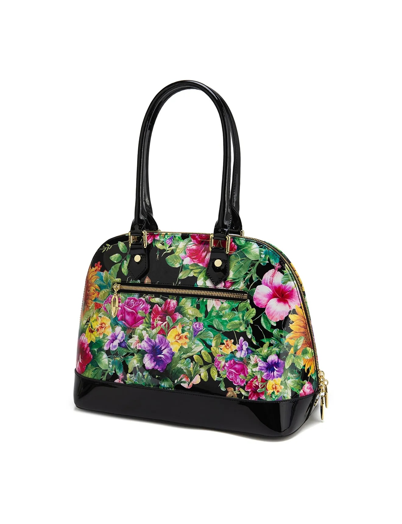 LAUREN  PATENT LEATHER DOME BAG- SF8-6801