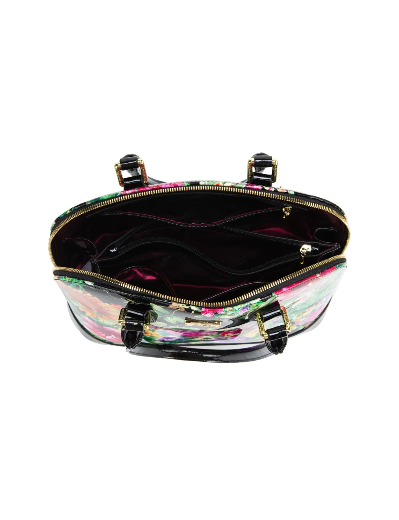LAUREN  PATENT LEATHER DOME BAG- SF8-6801