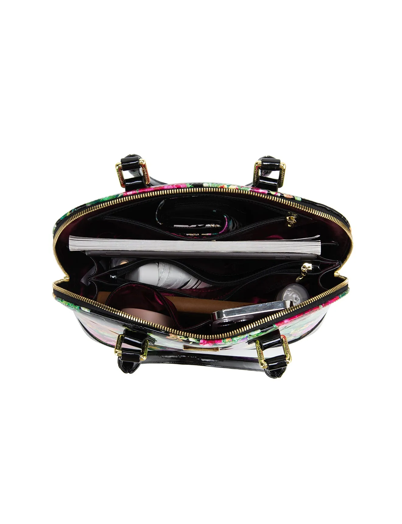 LAUREN  PATENT LEATHER DOME BAG- SF8-6801