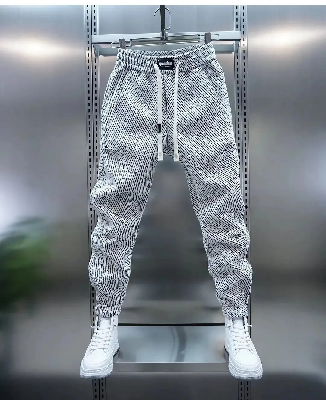 Laurent | Patterned Casual Trousers