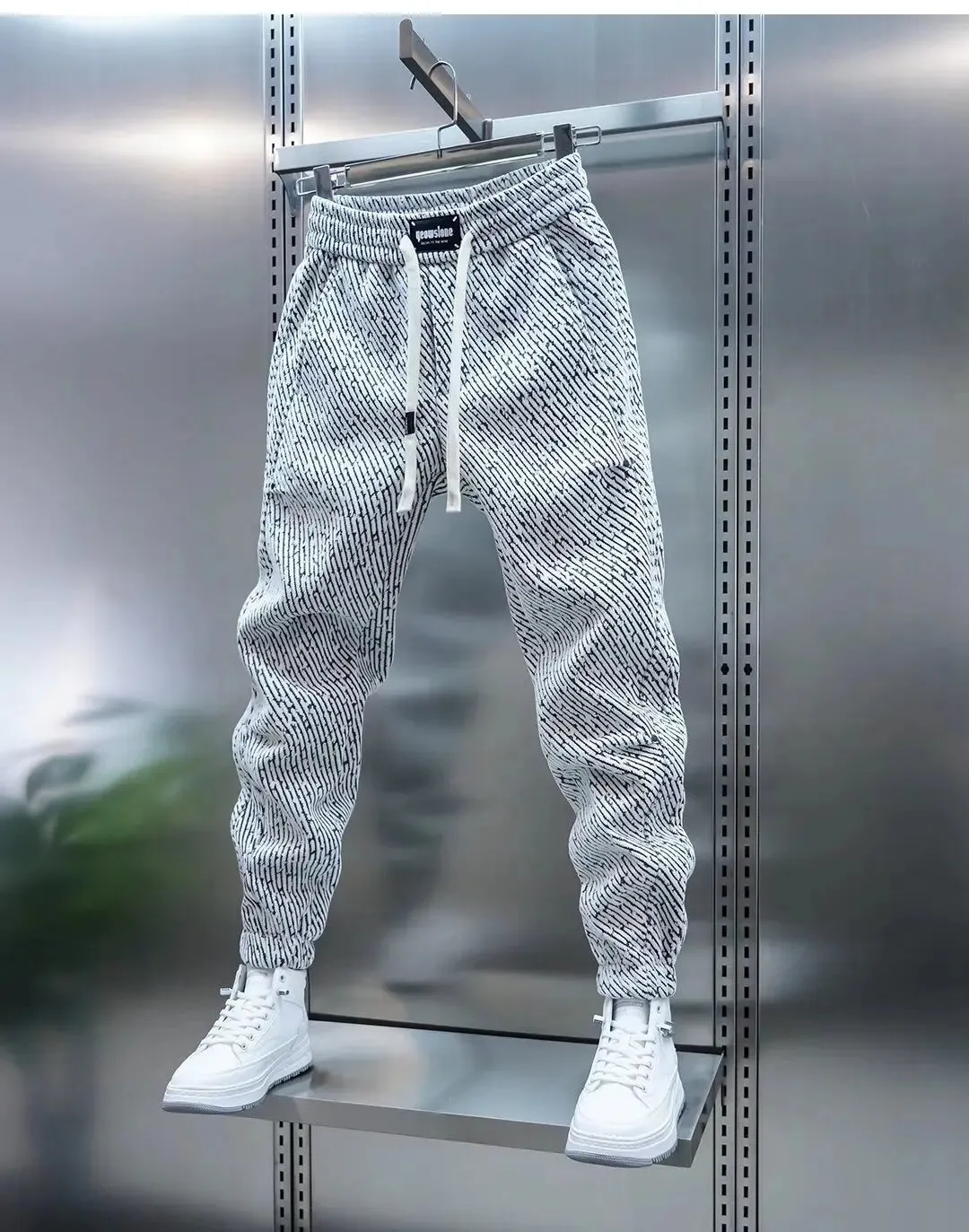 Laurent | Patterned Casual Trousers