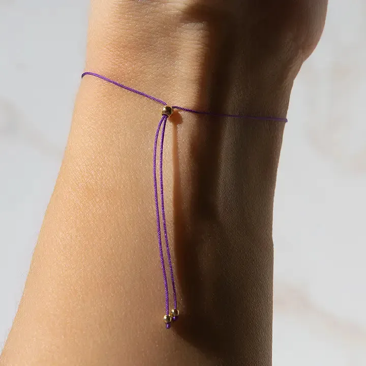 Let It Shine Beaded Cord Bracelet- Light of Hope