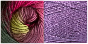 LILAC   CALLA LILY - Embossed Natura Shawl KIT