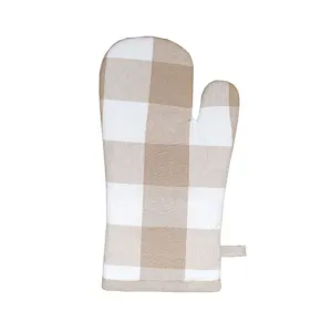 Linen House Revana Check Stone Oven Mitt