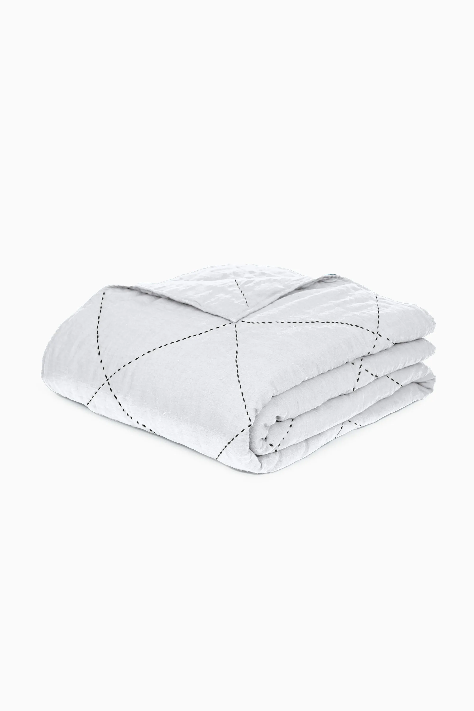 Linen Vibrant Hand Quilted Quilt-Blackberry Wine