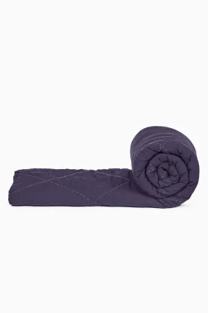 Linen Vibrant Hand Quilted Quilt-Blackberry Wine