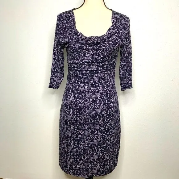 LOFT Snakeskin Patterned Dress