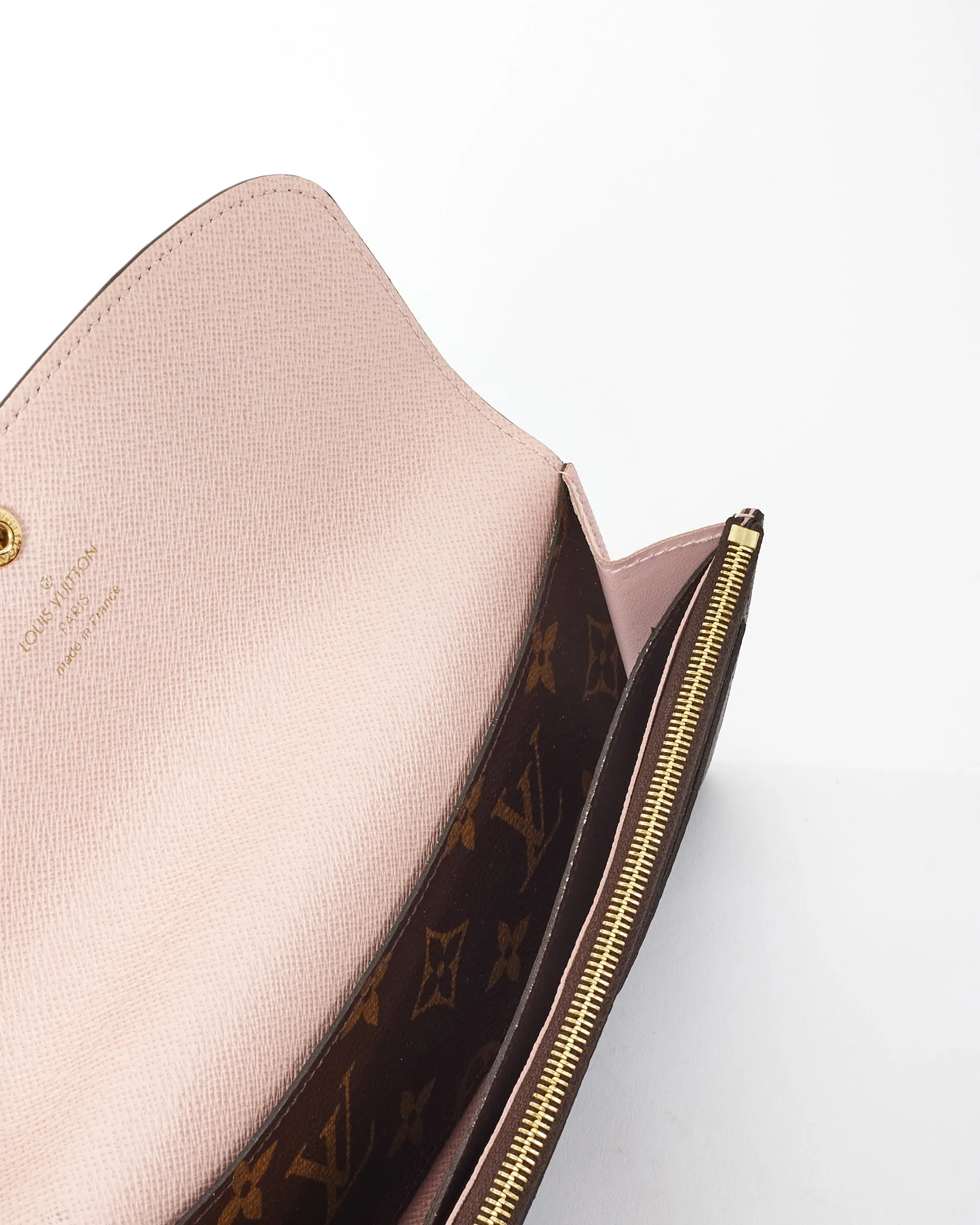 Louis Vuitton Monogram/ Rose Ballerine Emilie Wallet