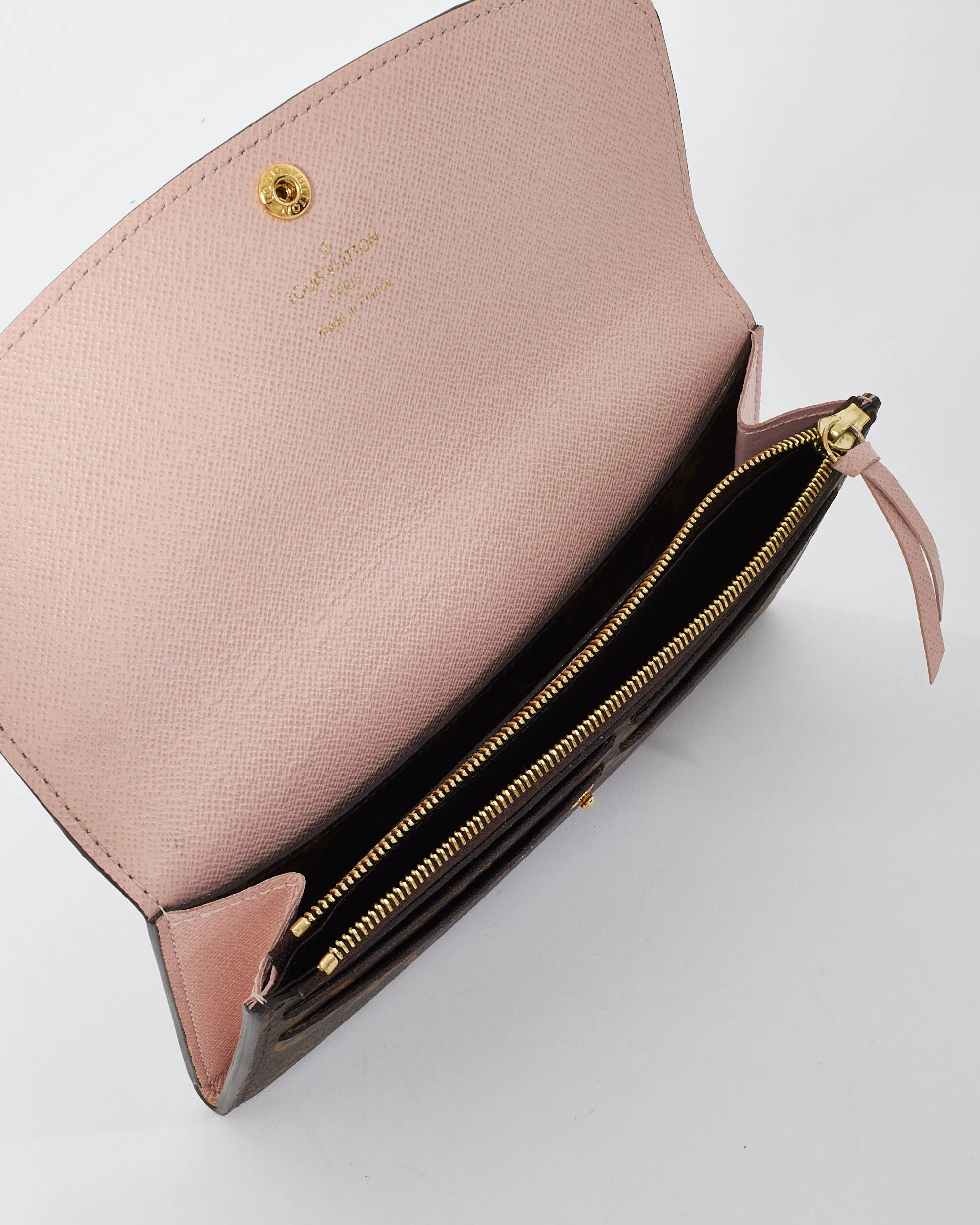 Louis Vuitton Monogram/ Rose Ballerine Emilie Wallet