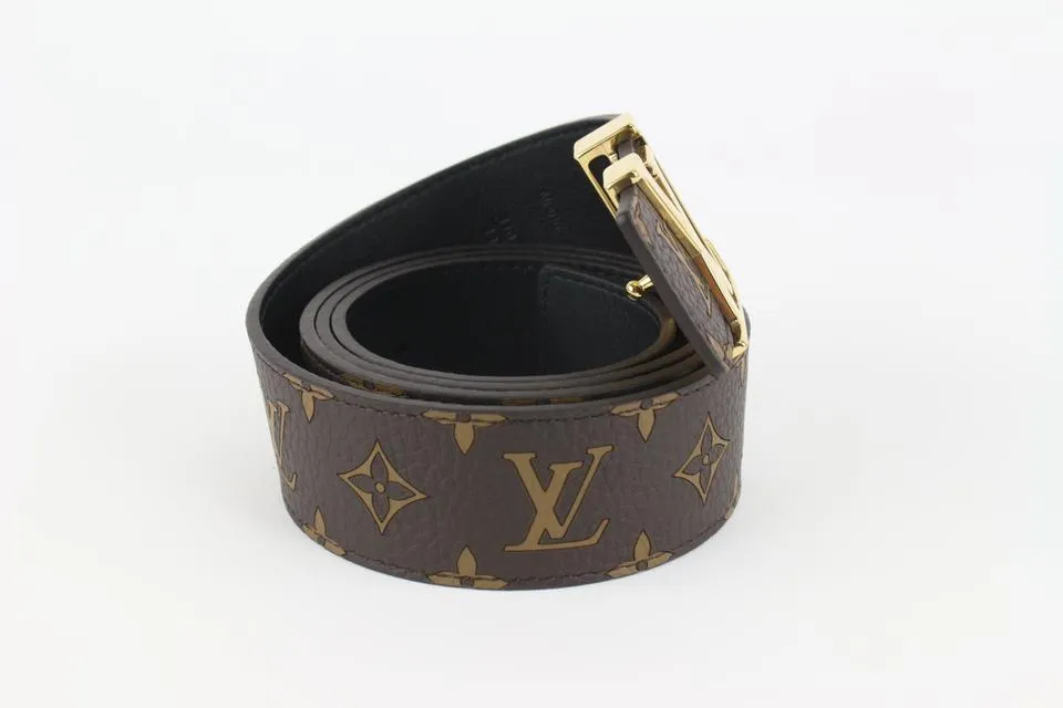 Louis Vuitton x Supreme LV x Supreme 110/44 Brown Monogram LV Initials Belt 128lv53