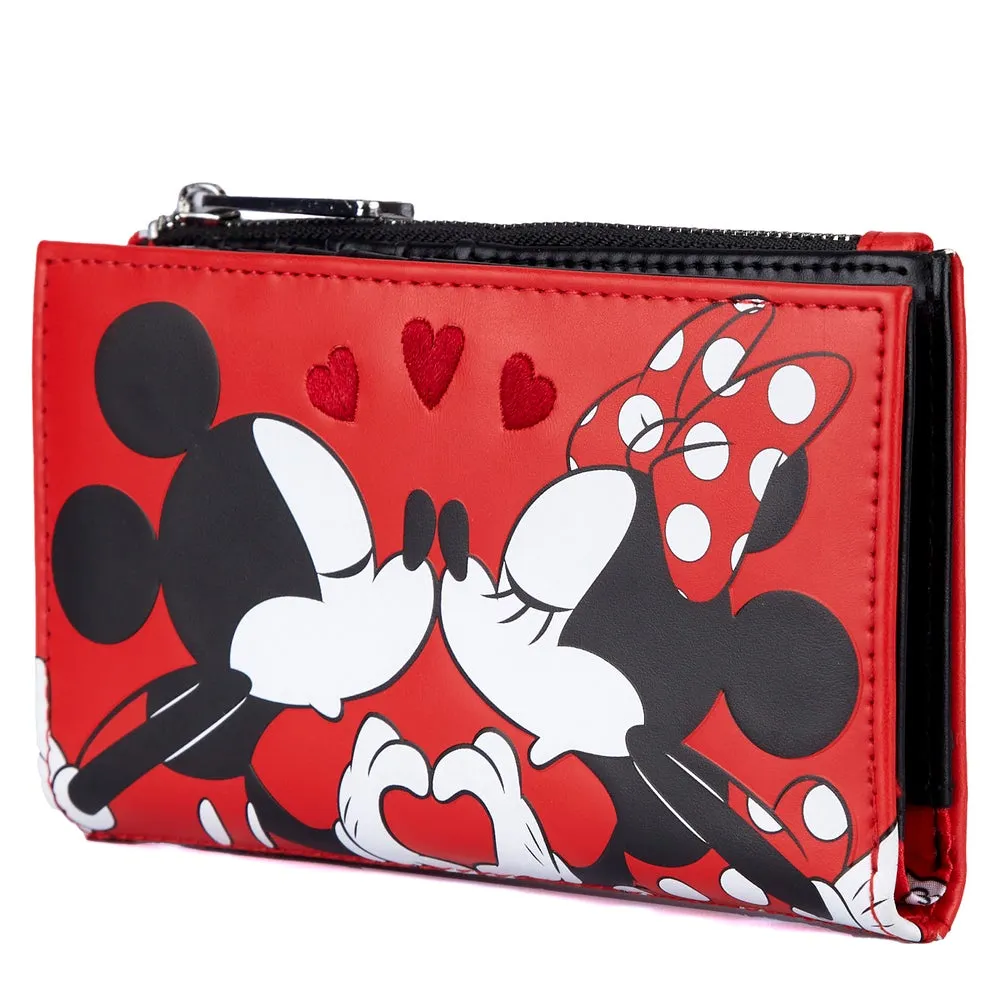 Loungefly Disney Mickey and Minnie Valentines Flap Wallet