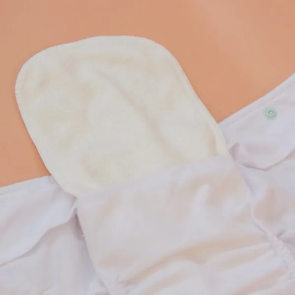 LPO Pocket Diaper - Wide Elastic Snap Cherry Heart
