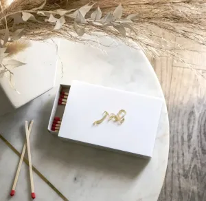 Lucite matchbox- gold #16