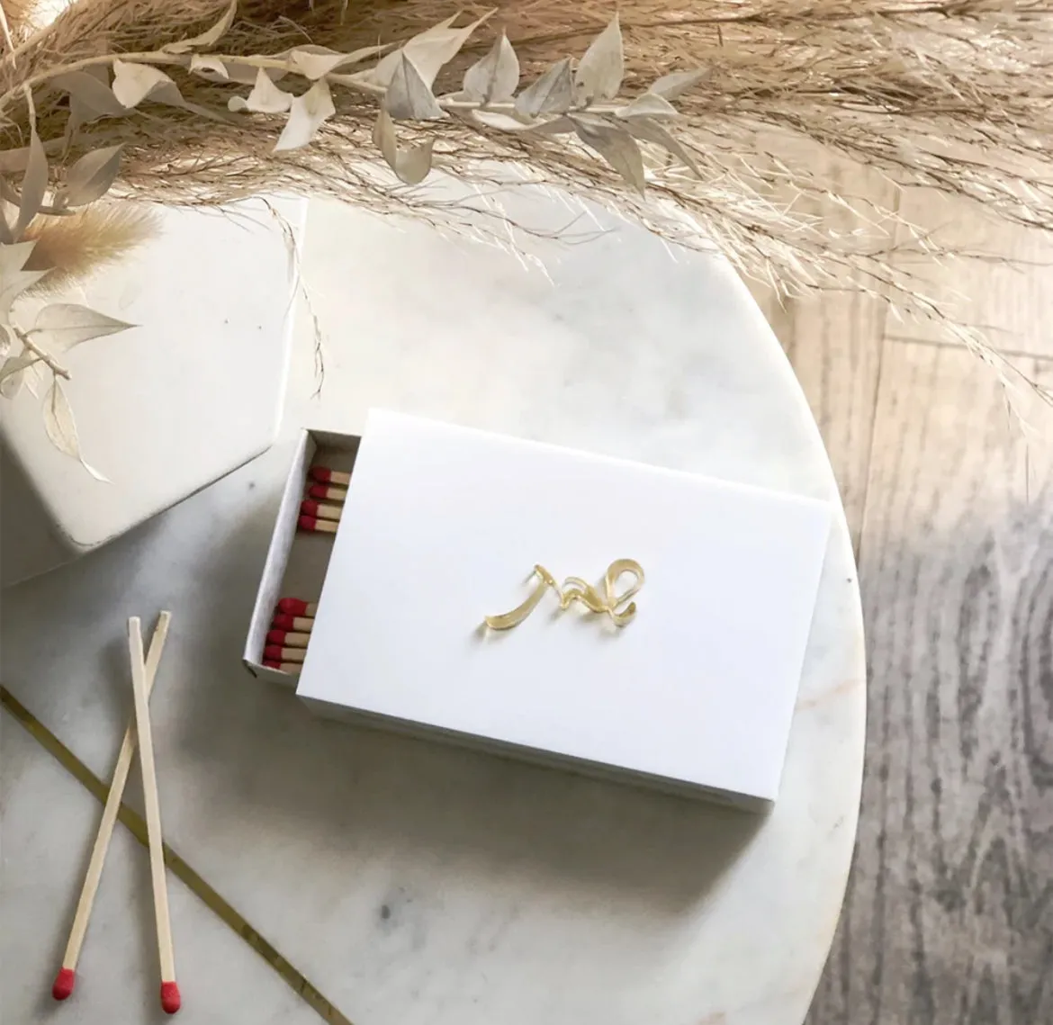 Lucite matchbox- gold #16