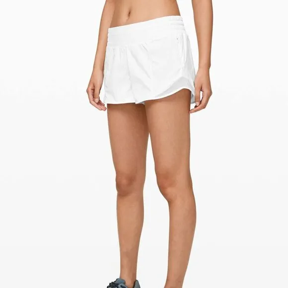 lululemon Hotty Hot Short High Rise White Size 6