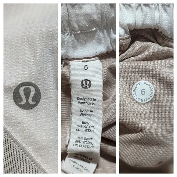 lululemon Hotty Hot Short High Rise White Size 6