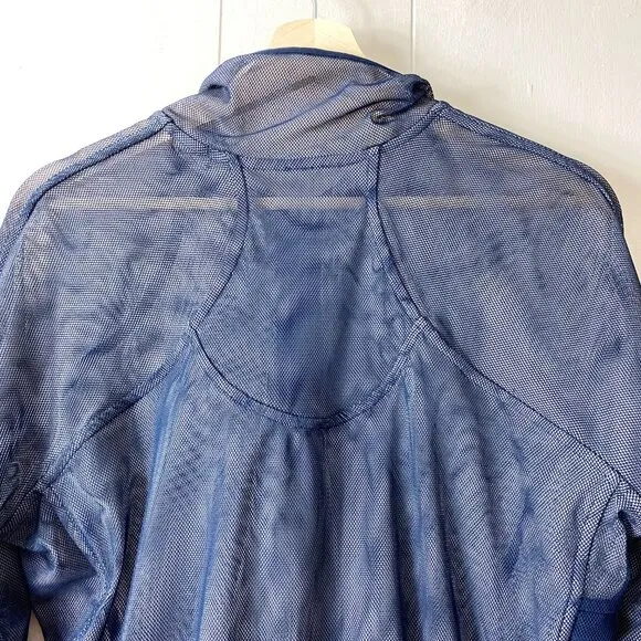 Lululemon Reversible Mesh 1/2 Zip True Navy / Dark Chrome One Size