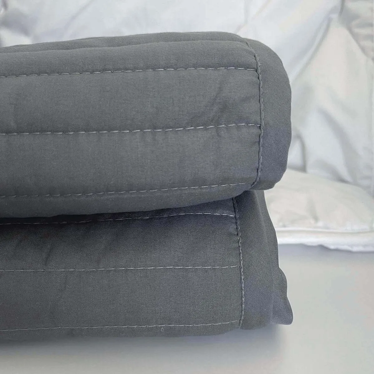 Luxton Ezy Quilted Valance - Grey